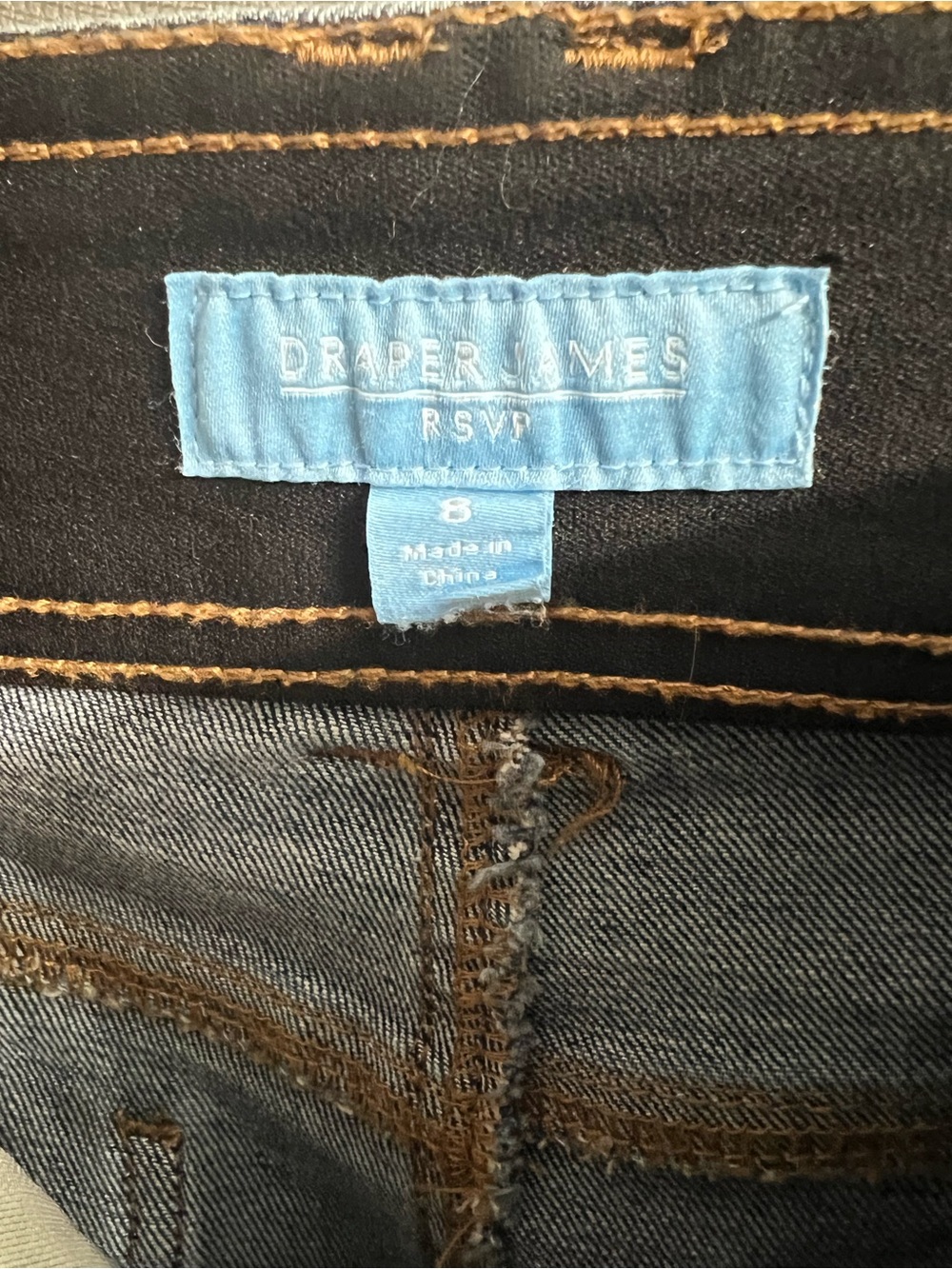 Draper James RSVP cropped Dark Blue Wide-Leg Women’s Jeans - Picture 3 of 5